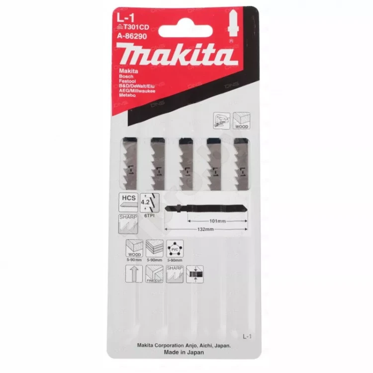 Пилки для лобзика Makita L-1 A-86290 купить в Новом Уренгое