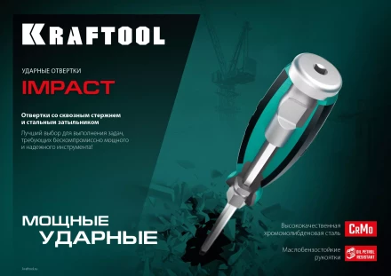 Ударные отвертки IMPACT 250035-2 купить в Новом Уренгое