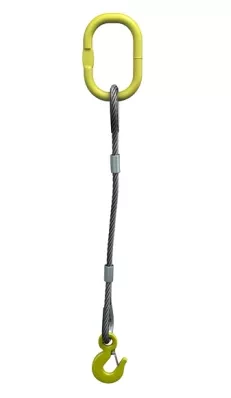 Строп канатный одноветвевой 1СК 0.75 т L=5.5 м с кч din 0.75 т опрессовка купить в Новом Уренгое