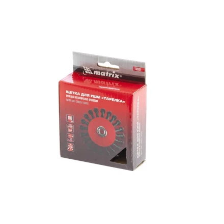 Щетка для УШМ 100 мм М14 &quot;тарелка&quot; крученая проволока 0,5 мм MATRIX 74609 купить в Новом Уренгое