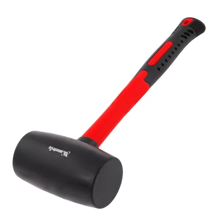 Киянка резиновая, 910 г, черная резина, фибергласовая рукоятка// Matrix 11194 купить в Новом Уренгое