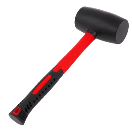 Киянка резиновая, 910 г, черная резина, фибергласовая рукоятка// Matrix 11194 купить в Новом Уренгое