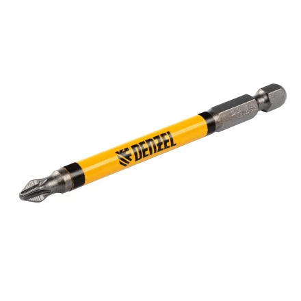 Бита PH2х90, сталь S2, цилиндр., 10 шт. Е 6,3 Denzel 11644 купить в Новом Уренгое