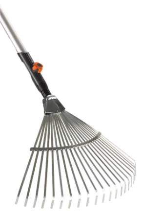 Комплект: Грабли веерные  + Рукоятка деревянная 130 см   GARDENA купить в Новом Уренгое