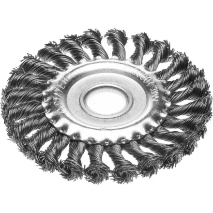 STAYER &quot;PROFESSIONAL&quot;. Щетка дисковая для УШМ, жгутированная стальная проволока 0,5мм, 150ммх22мм 35120-150 купить в Новом Уренгое