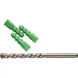 Набор STAYER Свeрла "MASTER" по бетону, 10мм, с дюбелями, 11 предметов 29111-H11-10