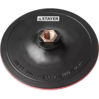 Тарелка опорная STAYER "MASTER" пластиковая для УШМ, на липучке, d=150мм, М14 35742-150