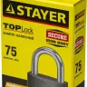Замок STAYER "STANDARD" навесной, металлический корпус, закаленная дужка, 75 мм 37160-75 купить в Новом Уренгое
