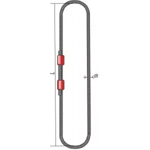 Строп канатный кольцевой СКК 32 т L=5 м  канат 42 опрессовка купить в Новом Уренгое