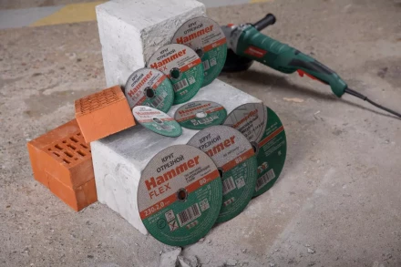 Круг отрезной HAMMER 125х1.6х22 упак. 25 шт. купить в Новом Уренгое