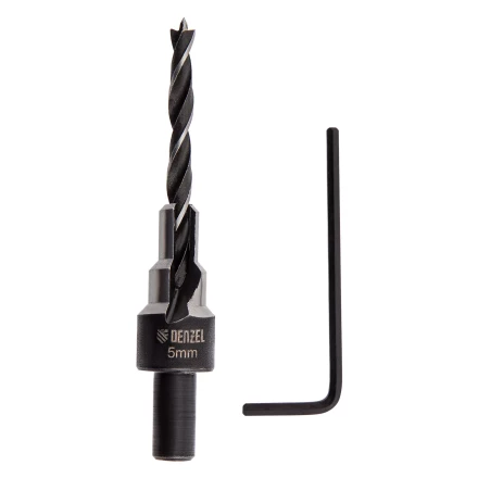 Сверло-зенкер под конфирмат, 5 мм, Denzel 704205 купить в Новом Уренгое
