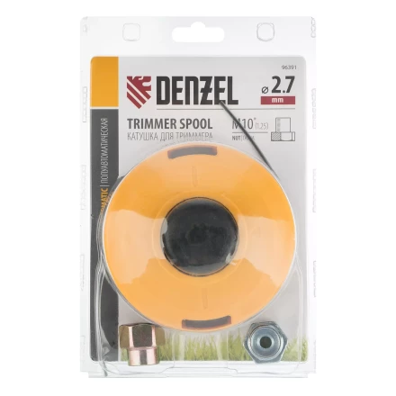Катушка триммер. полуавтомат, гайка М10,М10,М8, лев.,шаг 1,0 1,25мм Denzel 96391 купить в Новом Уренгое