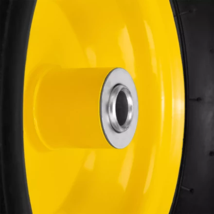 Колесо пневматическое Denzel 15/6.00-6, D 370 мм, подш. внут. диам. 16 мм, длина оси 100 мм 68998 купить в Новом Уренгое