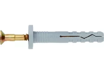 Дюбель-гвоздь полипропиленовый с потайным бортиком 6х80 мм 100 шт СИБРТЕХ 42130 купить в Новом Уренгое