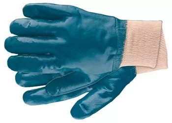 Перчатки рабочие из трикотажа с нитриловым обливом, манжет L СИБРТЕХ 67757 купить в Новом Уренгое