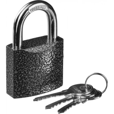 Замок STAYER &quot;STANDARD&quot; навесной, металлический корпус, закаленная дужка, 50 мм 37160-50 купить в Новом Уренгое