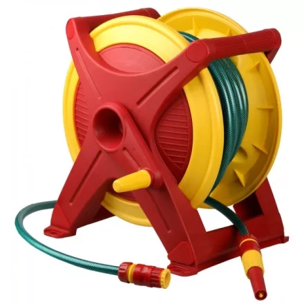 Катушка GRINDA для шланга универсальная: шланг поливочный 1/2"x25м, соед шланг 1/2"x 1,5м, набор поливочной арматуры 8-428441_z01 купить в Новом Уренгое