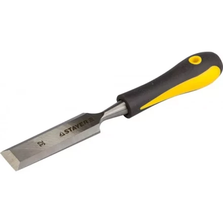 Стамеска с двухкомпонентной ручкой, 32мм, STAYER Profi 18205-32 купить в Новом Уренгое