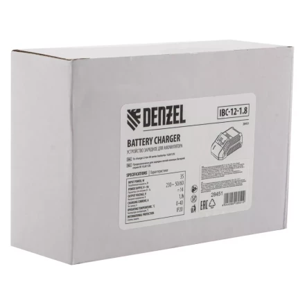 Устройство зарядное Denzel для аккумуляторов IBC-12-1.8, Li-Ion, 12 В, 1.8 А, 28451 купить в Новом Уренгое