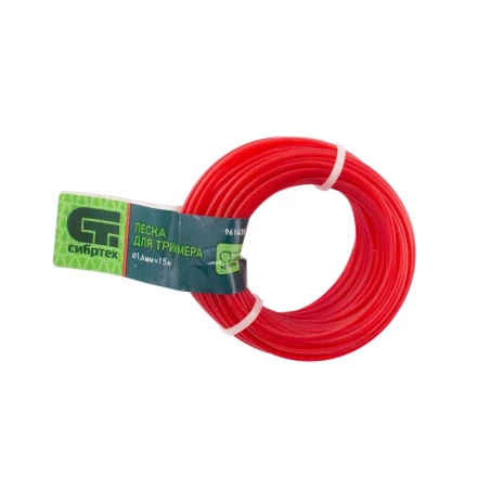 Леска для триммера круглая, 1.6 мм х 15 м, Россия Сибртех 961435 купить в Новом Уренгое