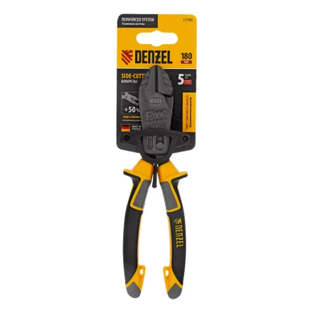 Бокорезы 180 мм Denzel 17785, усиленные, трехкомпонентные рукоятки купить в Новом Уренгое
