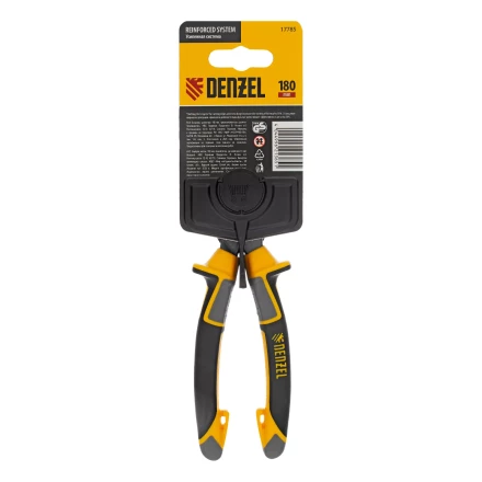 Бокорезы 180 мм Denzel 17785, усиленные, трехкомпонентные рукоятки купить в Новом Уренгое