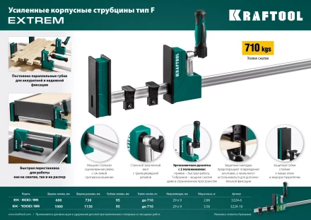 Струбцина KRAFTOOL EXTREM корпусная 3224-10 купить в Новом Уренгое