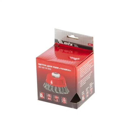 Щетка для УШМ 65 мм М14 &quot;чашка&quot; крученая проволока 0,35 мм MTX 74613 купить в Новом Уренгое