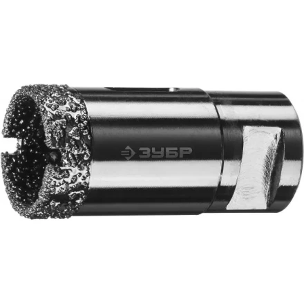 Алмазная коронка ЗУБР &quot;ПРОФЕССИОНАЛ&quot; универсальная для УШМ, сухое сверление, алмазы на вакуумной пайке,  посадка М14, d=29мм 29865-29 купить в Новом Уренгое