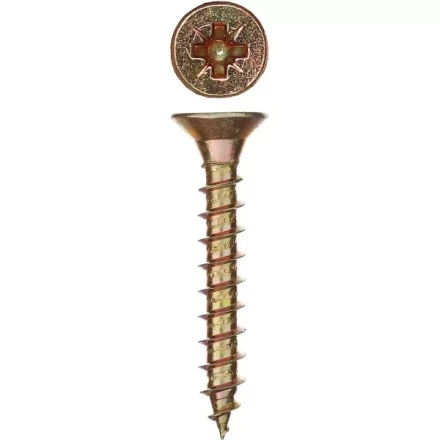 Шурупы ЗУБР &quot;МАСТЕР&quot; по дереву желтопассивированные, 6.0x40мм, 16шт 300396-60-040 купить в Новом Уренгое