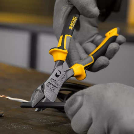 Бокорезы 215 мм Denzel 17786, усиленные, трехкомпонентные рукоятки купить в Новом Уренгое