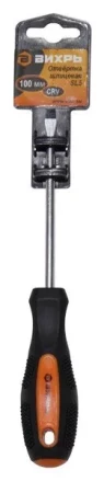 Отвёртка шлицевая SL5 100 мм Вихрь купить в Новом Уренгое