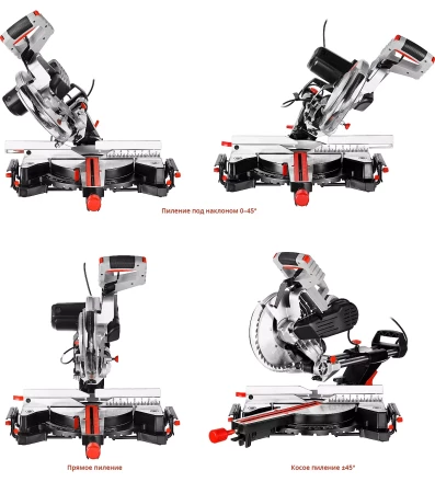 Пила торцовочная с ременной передачей ЗПТ-255-1800 ПЛР серия МАСТЕР купить в Новом Уренгое