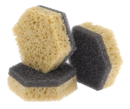 Губки для посуды TEFLON 90х80х30 мм 3 шт ТМ Elfe 92356 купить в Новом Уренгое