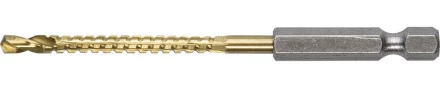 ЗУБР. Сверло фрезеровальное по дереву и тонкому листовому металлу, шестигранный хвостовик 1/4&quot;, 4х75мм 29966-04 купить в Новом Уренгое