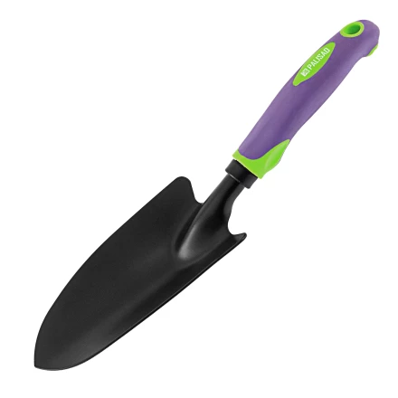 Совок посадочный широкий, 85х335 мм, стальной, обрезиненная эргономичная рукоятка, LSR1, Palisad 62060 купить в Новом Уренгое