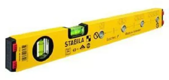 Уровень электрика 120 см  тип 70Electric 2 глазка 16136  STABILA купить в Новом Уренгое