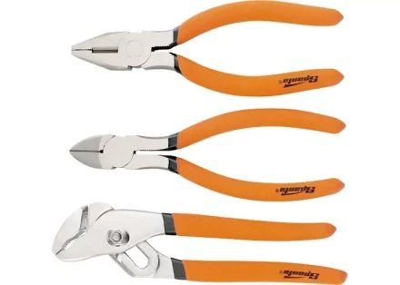 Набор губцевого инструмента из 3-х предметов №2 плоскогубцы, бокорезы, клещи переставные SPARTA 13545 купить в Новом Уренгое