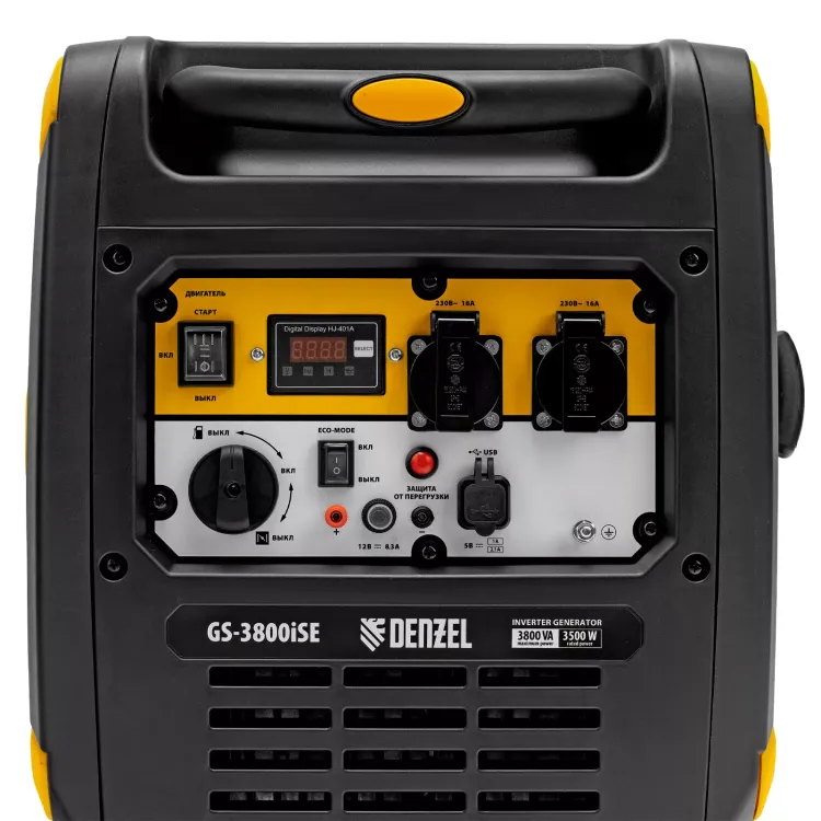 Генератор инверторный Denzel GS-3800iSE, 3,8 кВт, 230 В, закрытый корпус,электростартер купить в Новом Уренгое