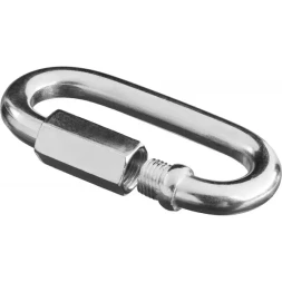 Карабин ЗУБР "МАСТЕР" винтовой с муфтой, оцинкованный, 8мм, 1 шт 304536-08