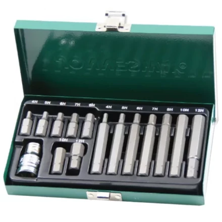 Набор вставок-бит шестигранных 30-75мм  4-12мм 15 предметов Jonnesway S29H4115S 47396 купить в Новом Уренгое