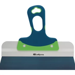 Шпатель фасадный, колоризованная пружинная сталь 65Г, 200 мм, 2-компонентная ручка СИБРТЕХ 85552