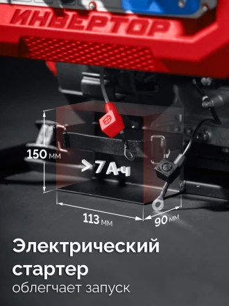 ЗУБР 5500 Вт, инверторный генератор с электростартером и розеткой АВР (СБИ-5500ЕА) купить в Новом Уренгое
