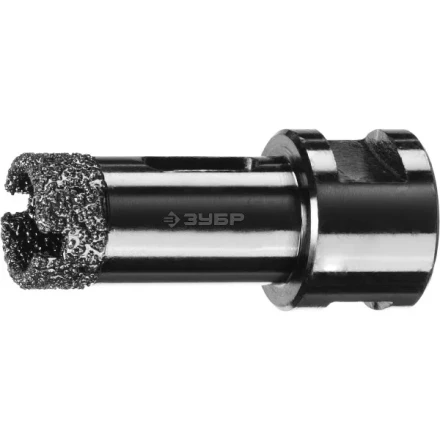 Алмазная коронка ЗУБР &quot;ПРОФЕССИОНАЛ&quot; универсальная для УШМ, сухое сверление, алмазы на вакуумной пайке,  посадка М14, d=20мм 29865-20 купить в Новом Уренгое