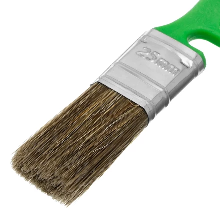 Кисть флейцевая для работ по дереву, 25х10 мм, смешанная щетина, пластиковая рукоятка// MTX 833719 купить в Новом Уренгое