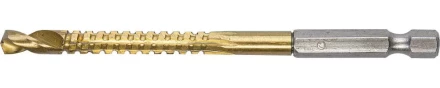 ЗУБР. Сверло фрезеровальное по дереву и тонкому листовому металлу, шестигранный хвостовик 1/4&quot;, 6х90мм 29966-06 купить в Новом Уренгое