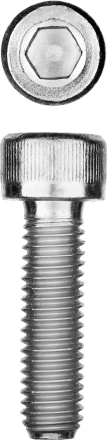 ЗУБР DIN 912, кл. пр. 8.8, М8 х 25 мм, цинк, 5 кг, винт с внутренним шестигранником, Профессионал (30318-08-025) купить в Новом Уренгое