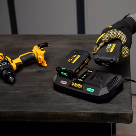 Устройство зарядное для аккумуляторов Denzel IBC-18-3.0-2, Li-Ion, 18В, 3.0 А, для двух батарей 28454 купить в Новом Уренгое