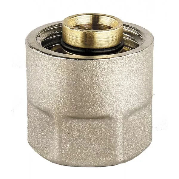 Соединитель GENERAL FITTINGS для металлопластиковых труб, евроконус, никелированная латунь, 1/2" / 16 мм x 2,0 мм 51047-1/2-16 купить в Новом Уренгое
