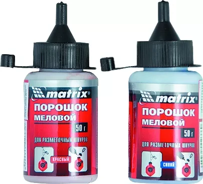 Порошок меловой синий 50 г для разметочных шнуров  MATRIX 84861 купить в Новом Уренгое